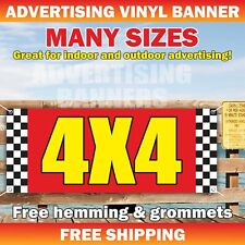 4X4 Advertising Banner Vinyl Mesh Sign Car Auto Truck shop service repair picture
