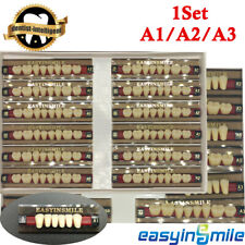 1Set Dental Denture Shade A1/A2/A3 Acrylic Resin Full Set Teeth/Upper/Lower USA picture