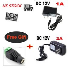 DC 12V 1A/2A US Power Supply Adapter Transformer Converter For LED Strip Lights picture