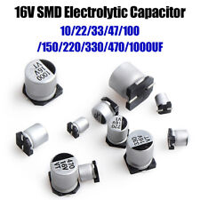 16V Patch Aluminum Electrolytic Capacitor SMD 10/22/33/47/100/150/220/330-1000UF picture