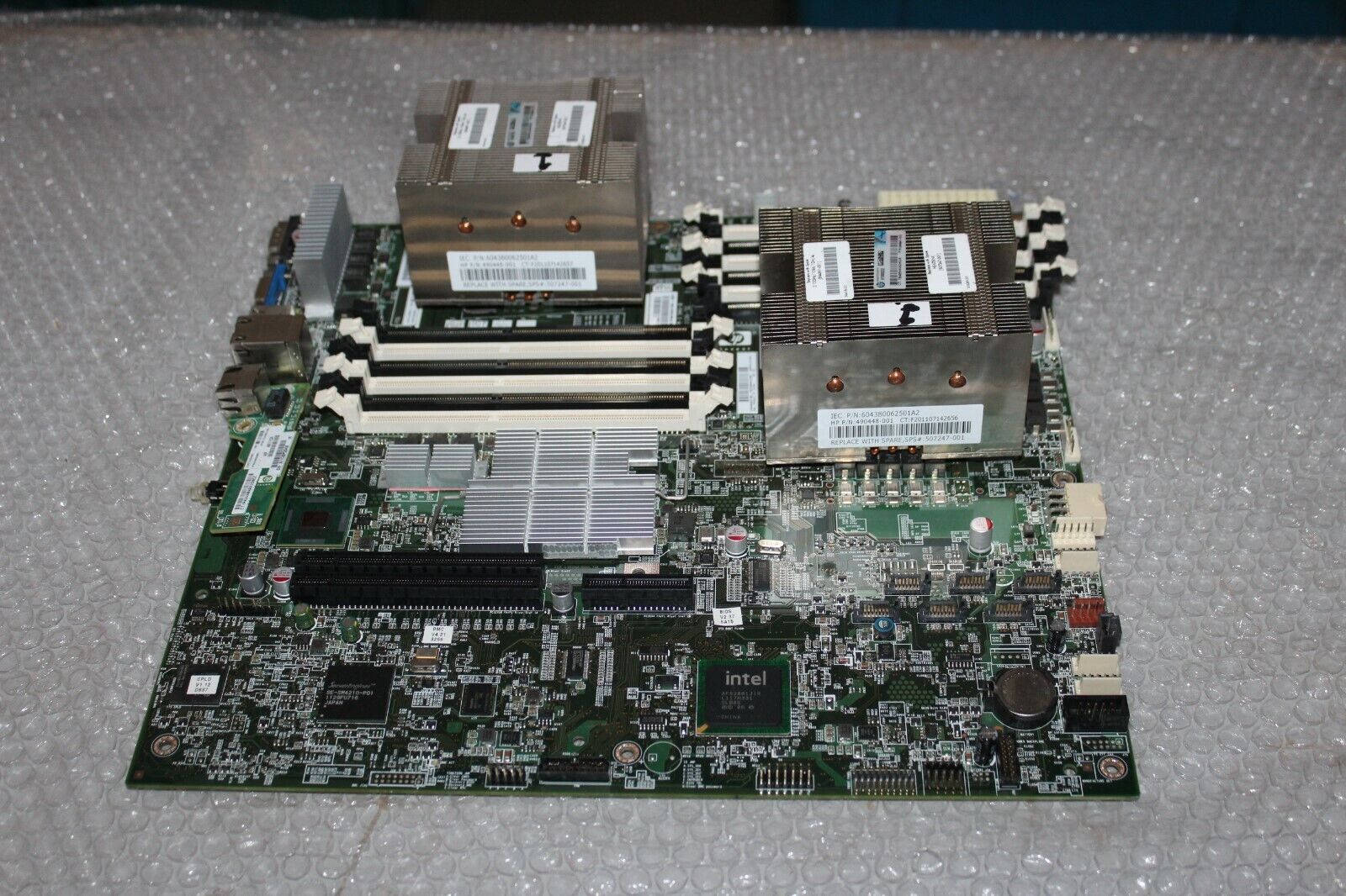 HP 594192-001 594192001 System Board w/ (2x) Intel Xeon 2.53GHz 12M CPU