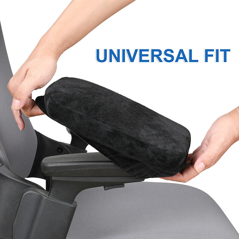2x Memory Foam Armrest Cushion Pads Elbow Arm Rest Cover Chair Armrest Pads