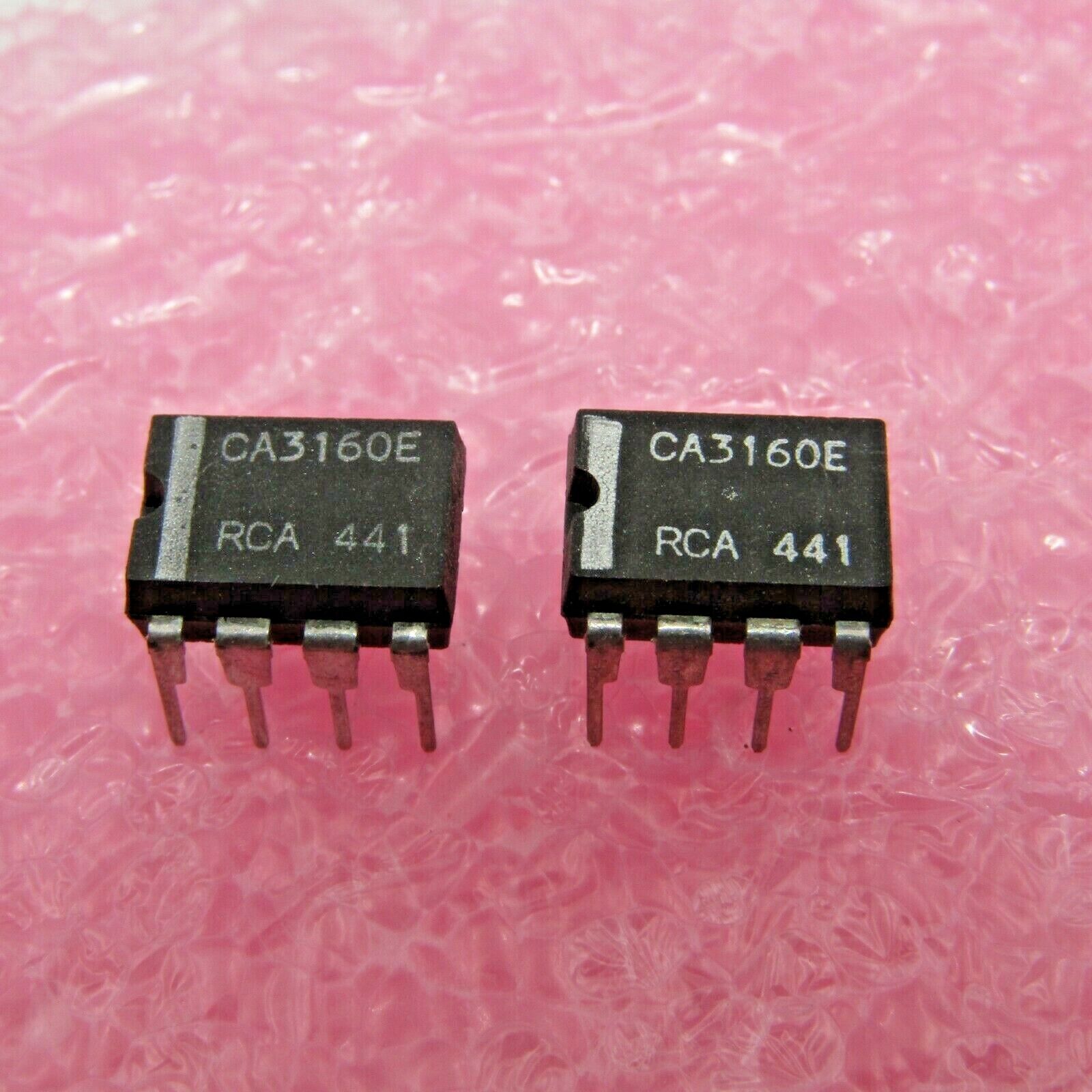 2 PCS RCA CA3160E 4MHz BiMOS Operational Amplifier with MOSFET Input/CMOS Output
