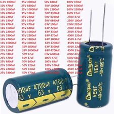 6.3V-450V High Frequency LOW ESR Radial Electrolytic Capacitor 4.7uF-10000uF LCD picture