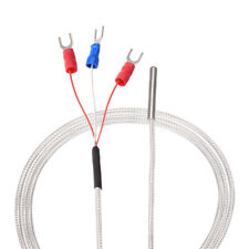 PT100 RTD Temperature Sensor Probe Three-wire System 100cm(3.3ft) picture