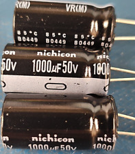 50 pcs UVR1H102MHA NICHICON 1000uF 50V 85*c, *OBS* Radial Electrolytic Capacitor picture