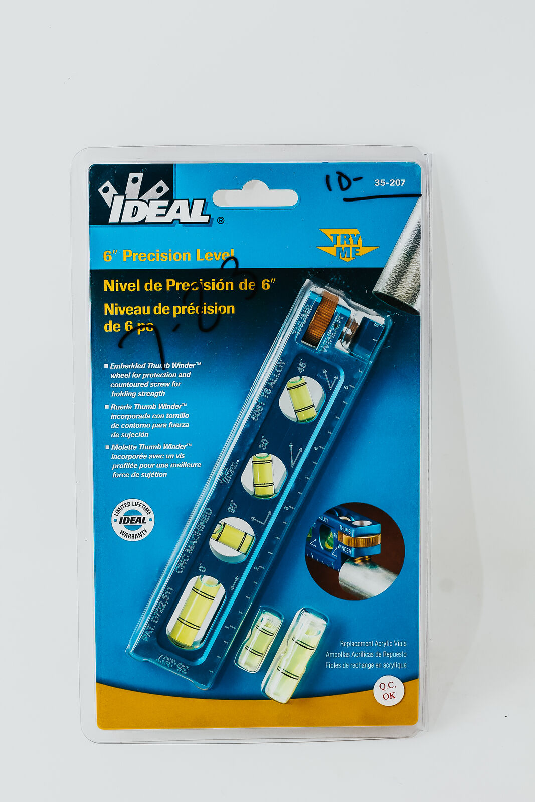 Ideal 35-207, Precision Level 6in, Pack of 5 pcs