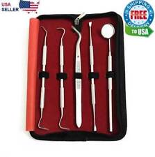 Dental Instruments Tools Scaler 5pc Oral Hygeine Deep Cleaning Set Kit Teeth Pro picture