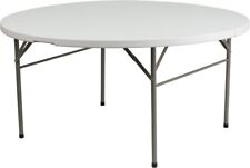 Flash Furniture DAD-154Z-GG 60 in. Round Bi-Fold Granite Plastic Folding Table picture