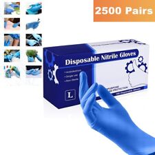 5000pair Industrial Blue Disposable Nitrile Glove 4 Mil Latex Powder Free Size L picture
