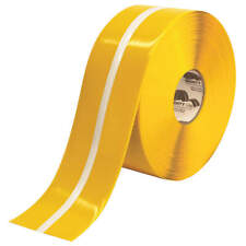 MIGHTY LINE 4RYLUMCTR Floor Tape,Yellow,4 inx100 ft,Roll picture