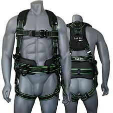 AFP Fall Protection Safety Harness Premium Black w/ Hi-Viz Lime Stitches Bad Boy picture