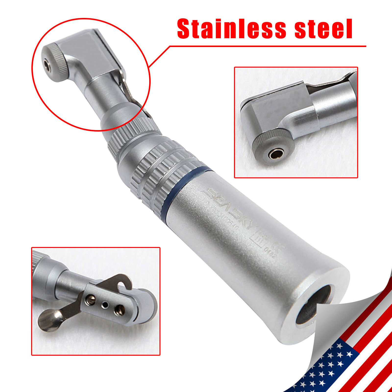 USA Stock Dental Low Slow Speed Handpiece Contra Angle Latch NSK E-Type M