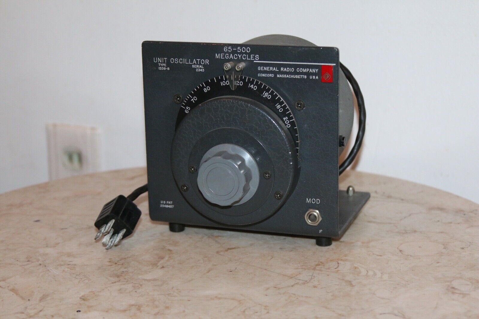 Vintage GR General Radio Type 1208-B 65-500MHz Unit Oscillator