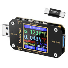 Makerfire USB Voltmeter Ammeter Load Tester Type C LCD Display QC2.0/3.0/4.0 picture
