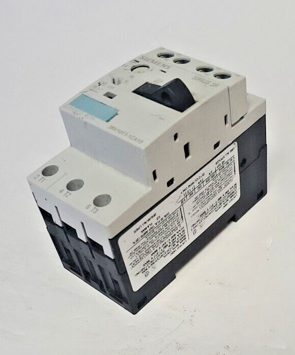 Siemens 3RV1011-1CA10 1.8-2.5 Amp Circuit Breaker with Siemens 3RV1901-1E