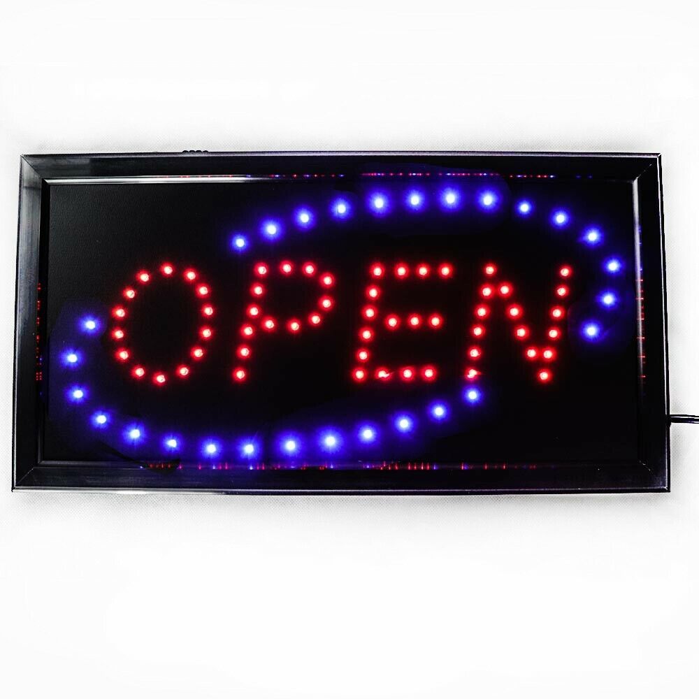 Open LED Sign for Business 19X10inch With Two Flashing Mode