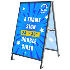 A Frame Sidewalk Sign, Heavy Duty Sandwich Board Signs 24x36 in(print included) picture