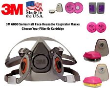 3M Reusable PPE Half Face Respirator Facepiece Mask W/ Filter Cartridge Option picture