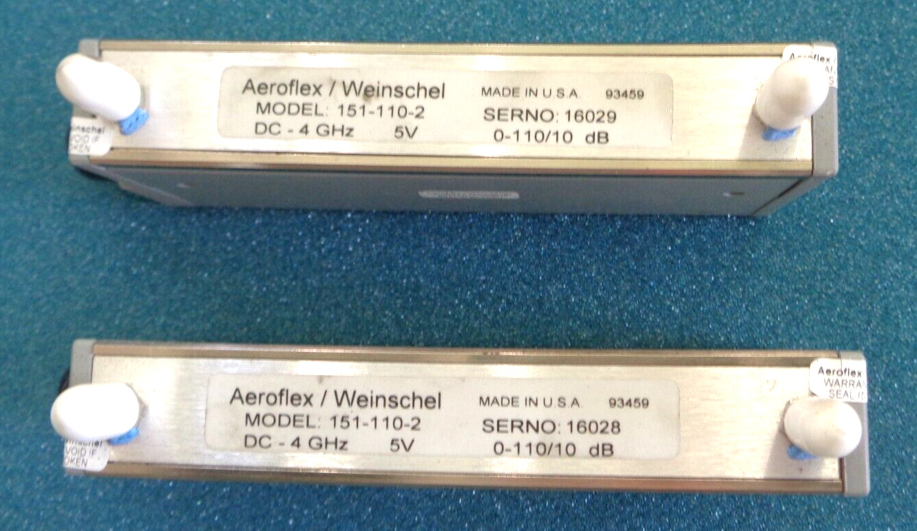 Aeroflex/Weinschel 151-110-2 DC-4GHZ 0-110/10 dB EC 5V Attenuator