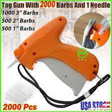 TAG Gun CLothing Price Garment LABEL TAGGING TAGGER WITH 2000 BARBS picture