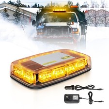 Rechargeable Amber Strobe Light - 17 Flash Modes, 48 LED Beacon for Trucks, ATV, picture