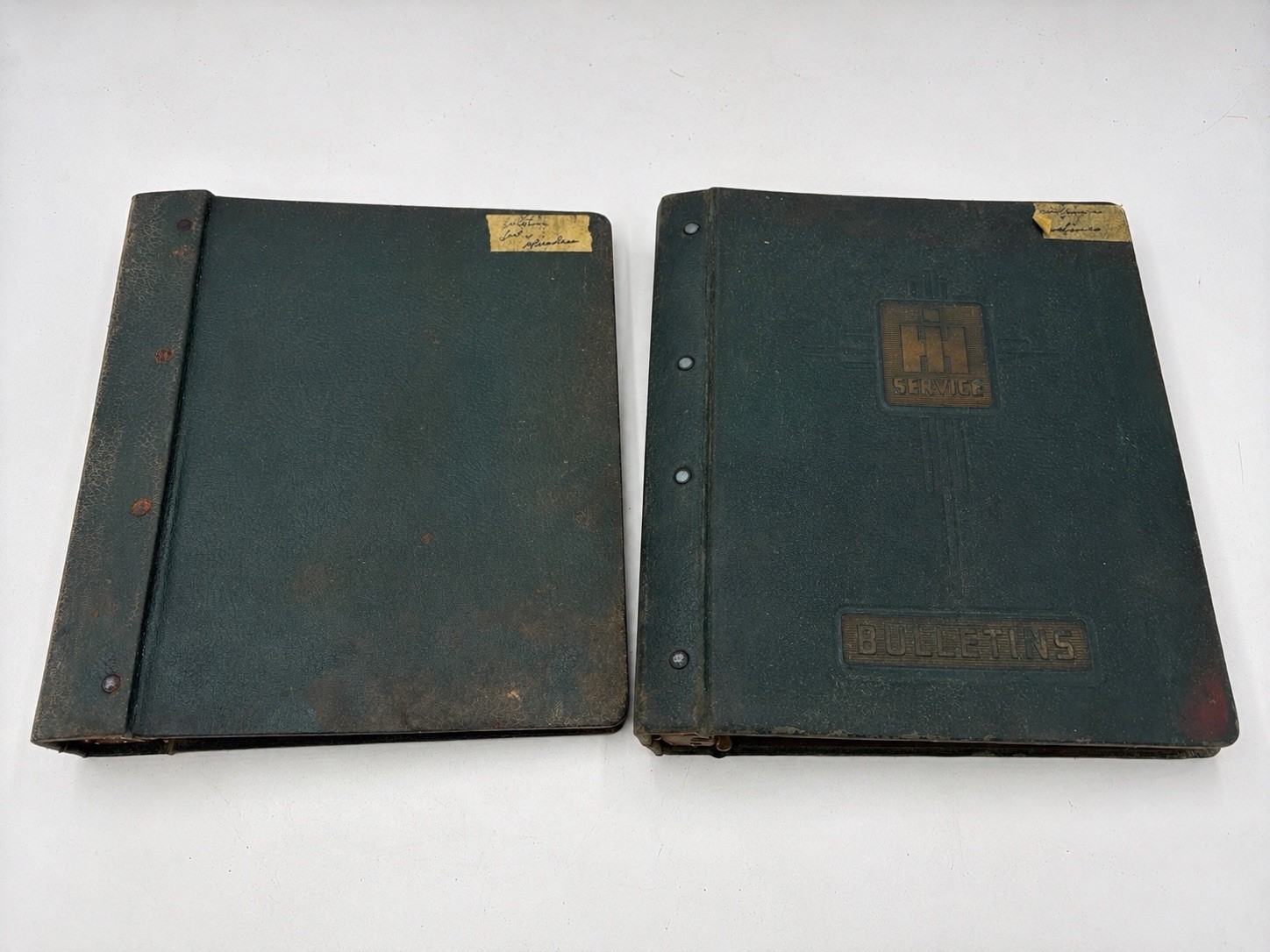 2 Vtg 60s 50's Antique International Harvester IH Service Bulletins Binders 2 Vtg 60s 50's Antique International Harvester IH Service Bulletins Binders