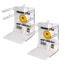 Kitchen Bag Holder 2-Pack Plastic Bag Stand Organizer for Kitchen Storage picture