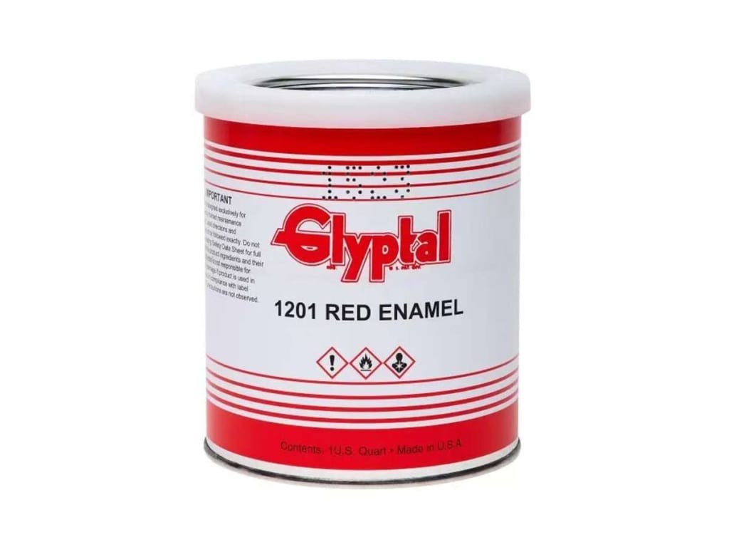 Glyptal 1201BQ Insulating Enamel Paint Water And Heat Resistant Red