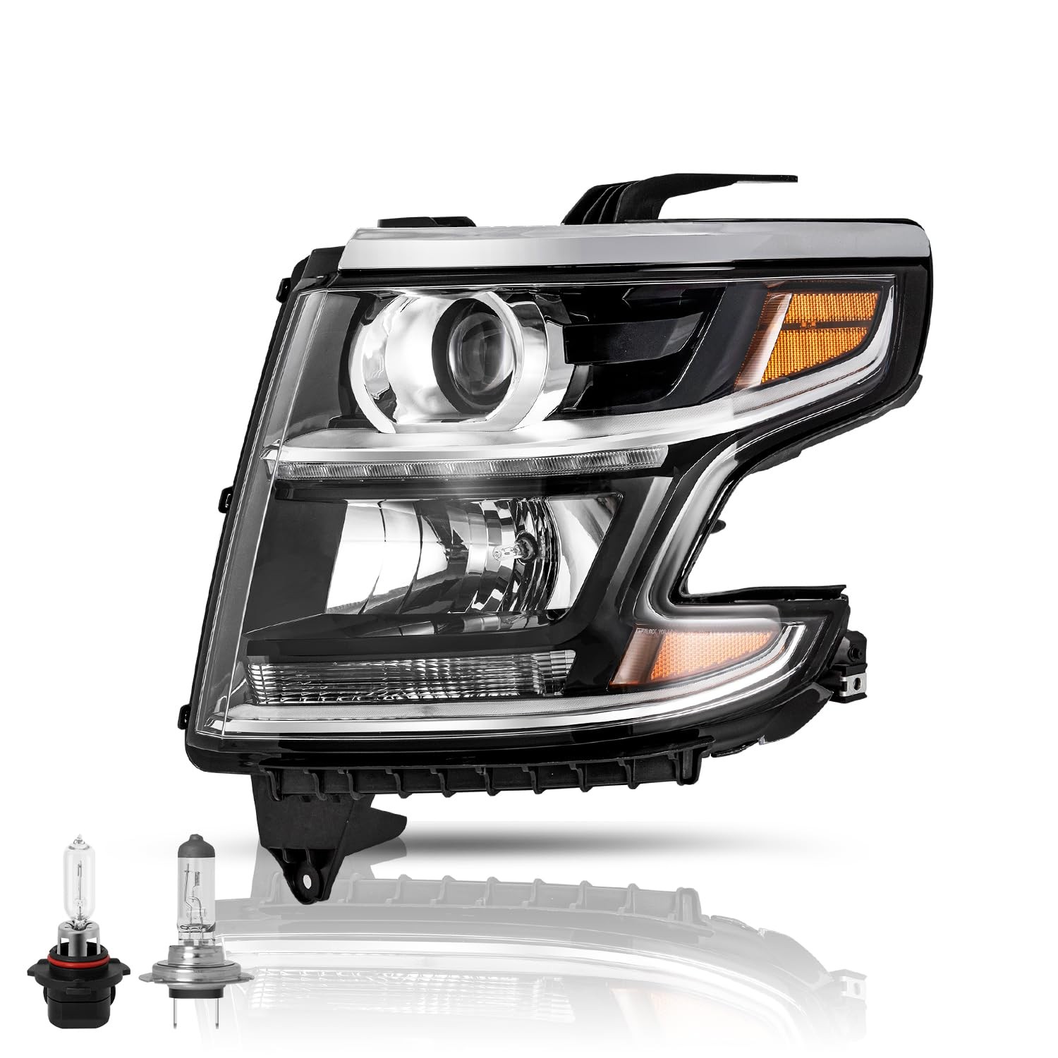 LED DRL Projector Headlights For 2015-2020 Chevy Tahoe Suburban