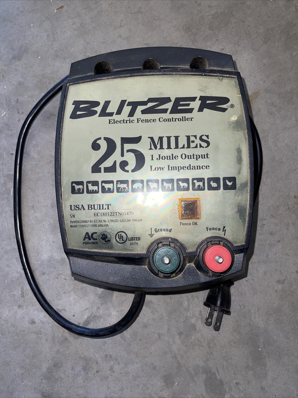 Blitzer 25 Mile Low Impedance Electric Fence Ckntroller Blitzer 25 Mile Low Impedance Electric Fence Ckntroller