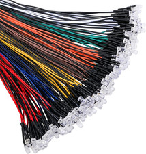 140Pcs 12 Volt LED Lights Emitting Diodes Pre Wired DC 12V 5Mm LED Assorted Kit picture