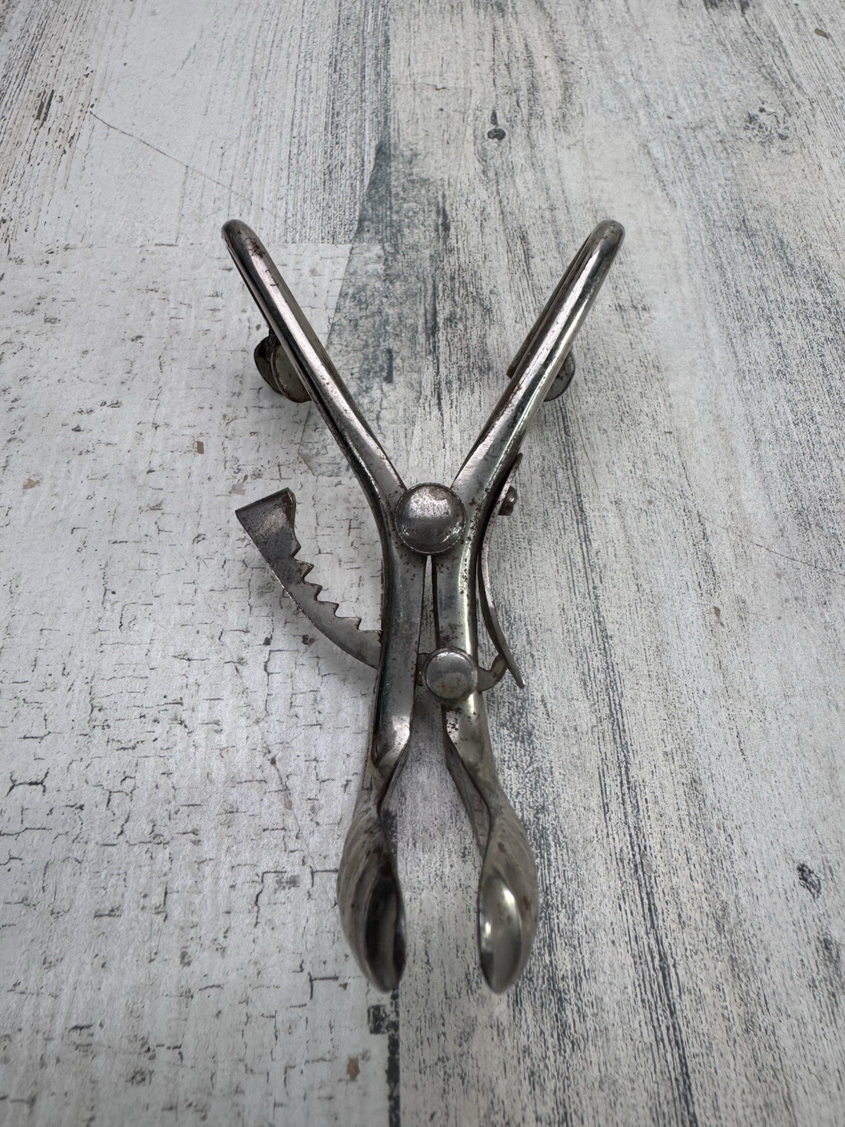 Vintage Dental Surgical Mouth Gag Ratchet Mouth Opener Retractor Medical Tool