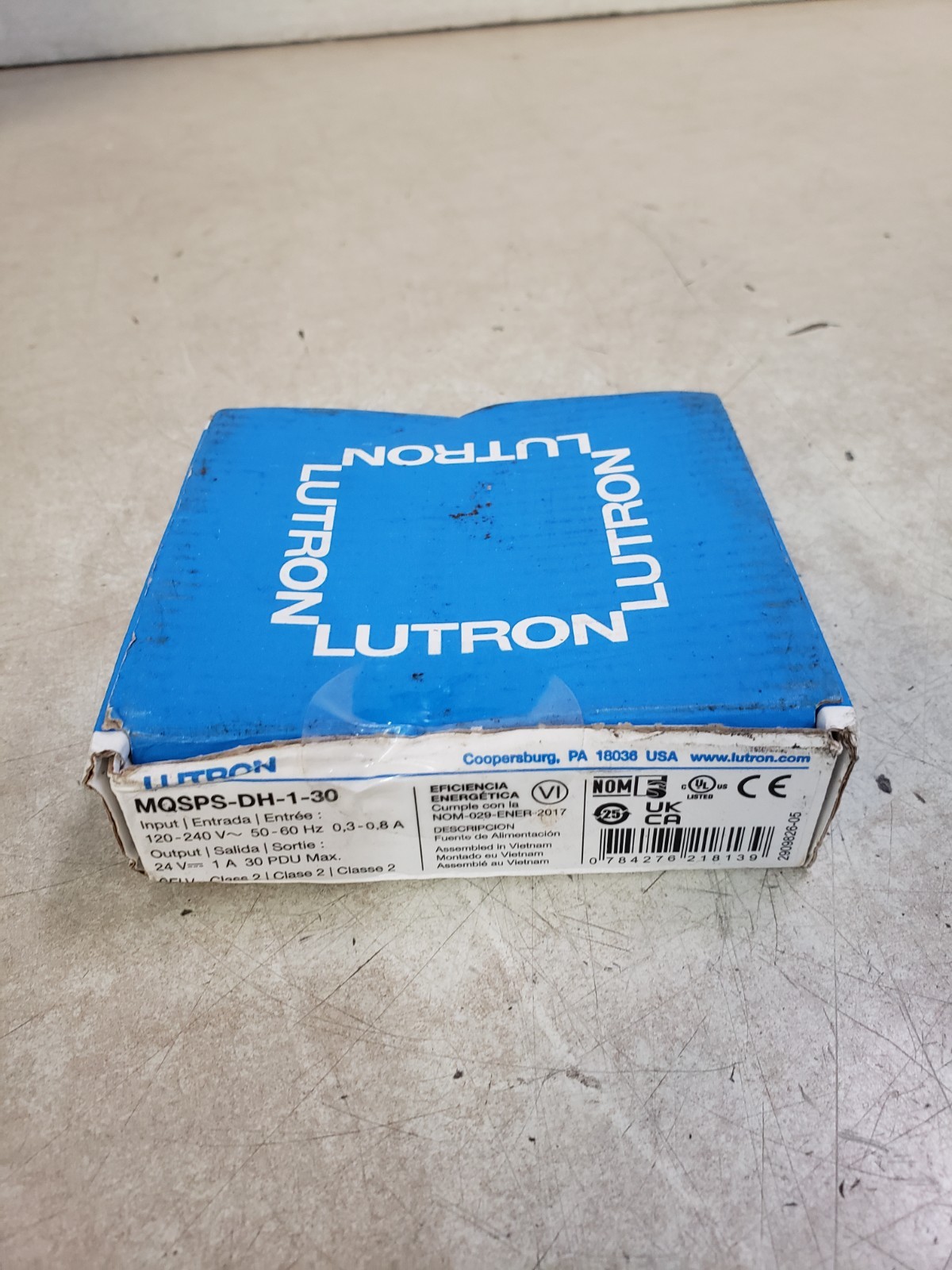 LUTRON MQSPS-DH-1-30 MYROOM POWER SUPPLY