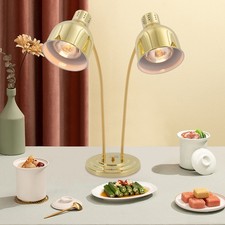 Commercial Food Heat Lamp 2-head Electric Catering for Food Restaurant USA picture