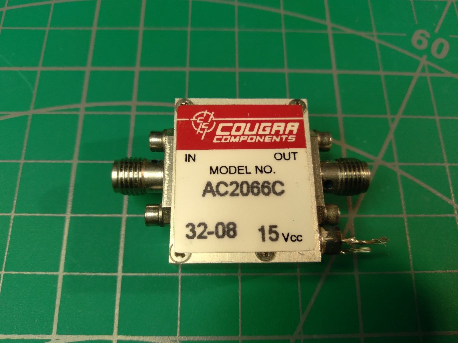 Cougar-Teledyne RF Amplifier (10.0 MHz to 2.00 GHz, Gain: 17.0 dB), AC2066C.