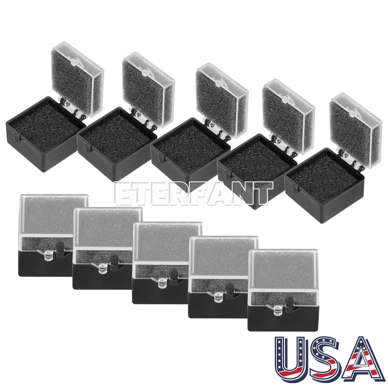 1000Pcs Dental Lab Crown/Veneer/Bridge Boxes- 1''-Clear Top with Sponge Fillers 1000Pcs Dental Lab Crown/Veneer/Bridge Boxes- 1''-Clear Top with Sponge Fillers