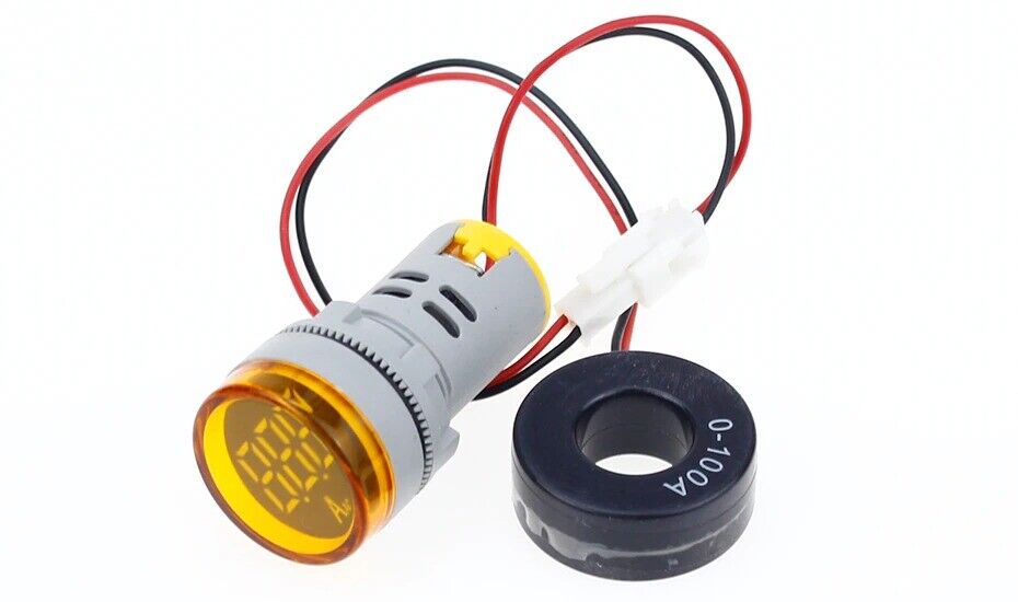 Amp & Voltmeter Ammeter Voltage Current Meter with CT Au23 22mm AC50-500V 0-100A