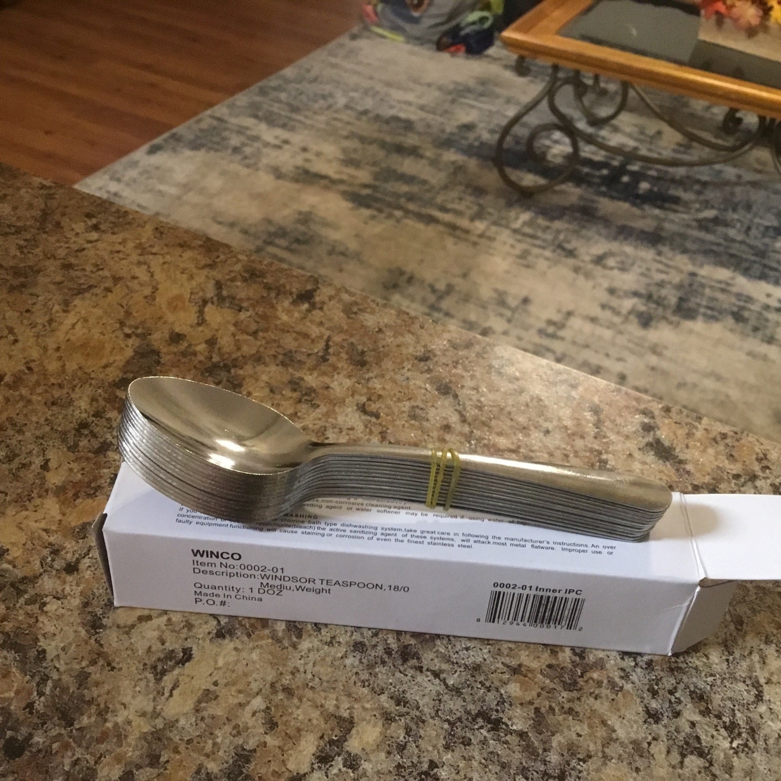 12 Pc New Winco Windsor 18/0 Stainless Steel Teaspoon 5 7/8\