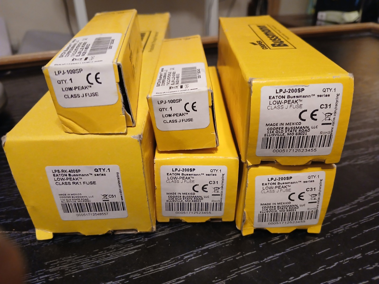 Lot of 5 Cooper Bussmann Fuses Lot of 5 Cooper Bussmann Fuses