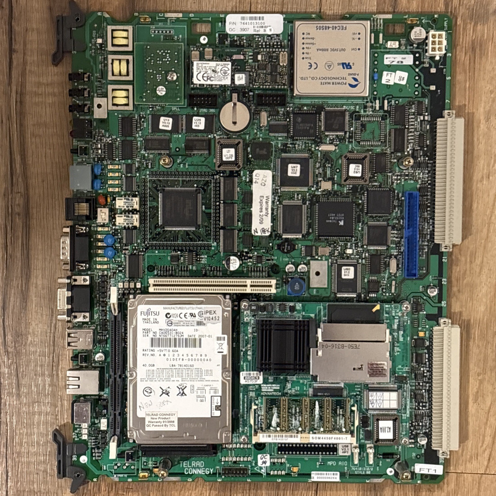 Telrad Connegy IPEX 76-410-1310/0 B16 Main Processor Server ADVANTECH For Parts Telrad Connegy IPEX 76-410-1310/0 B16 Main Processor Server ADVANTECH For Parts