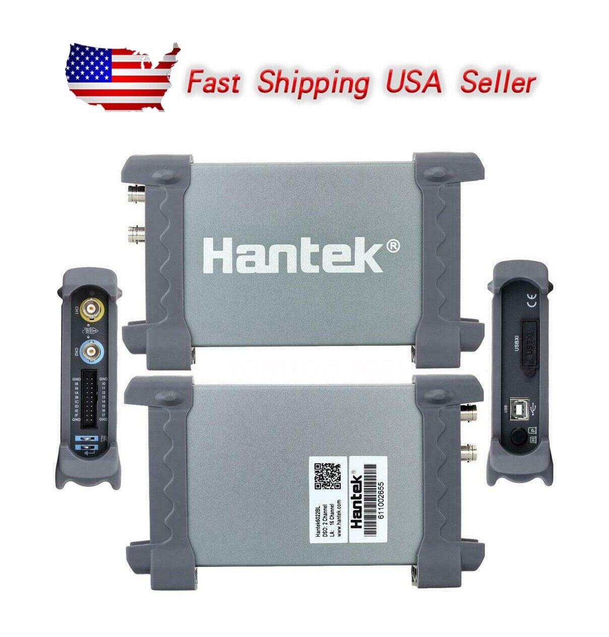 US Hantek 6022BL Digital Portable Oscilloscope 48MS/s 20MHz Bandwidth