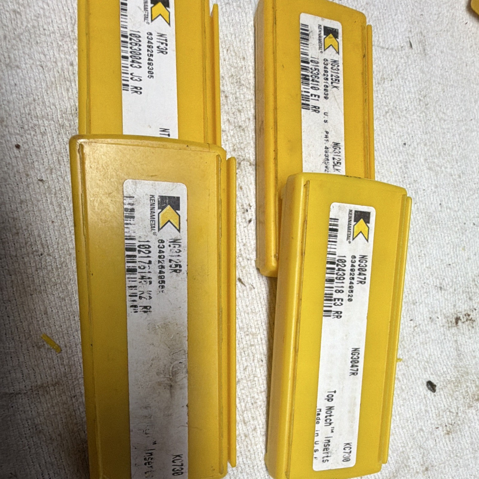 4 Kennametal Top Notch KC730 Carbide Turning Inserts 4 Kennametal Top Notch KC730 Carbide Turning Inserts
