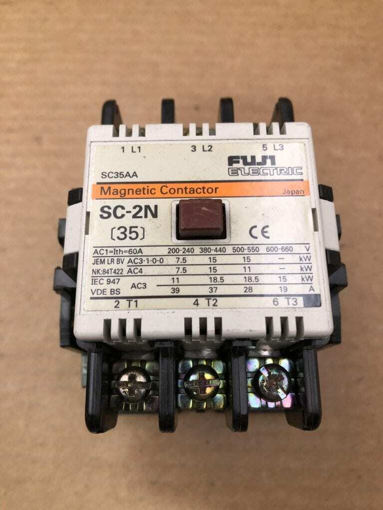 Fuji Electric Type SC-2N 35A 3 Pole Magnetic Contactor 220-240V 380-440V