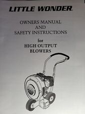 Mantis Little Wonder Walk-Behind High Output Blower Owner & Parts Manual 9500HO picture