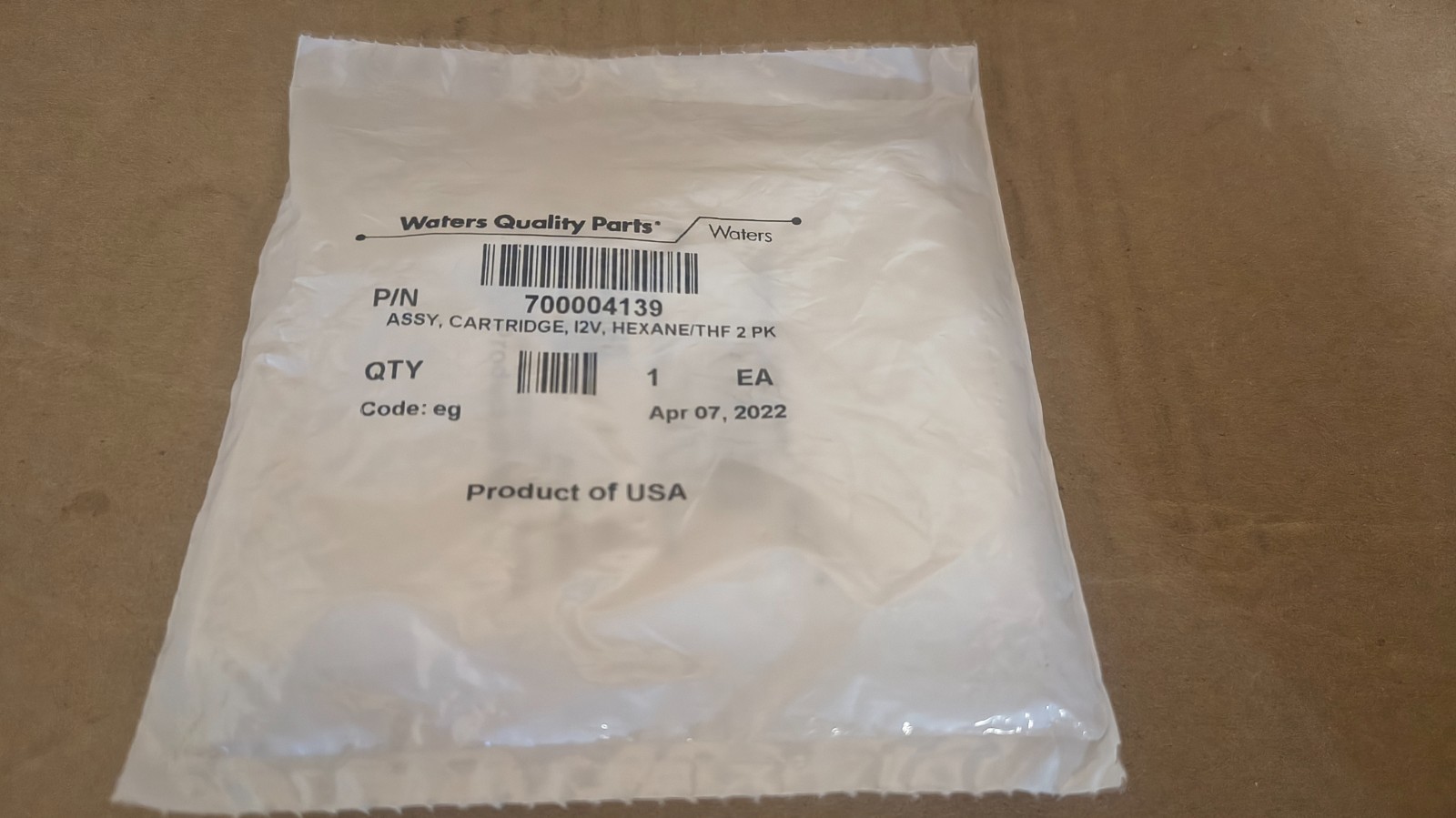 NEW Waters - Assy, Cartridge,I2V Hexane/THF, 2/pk