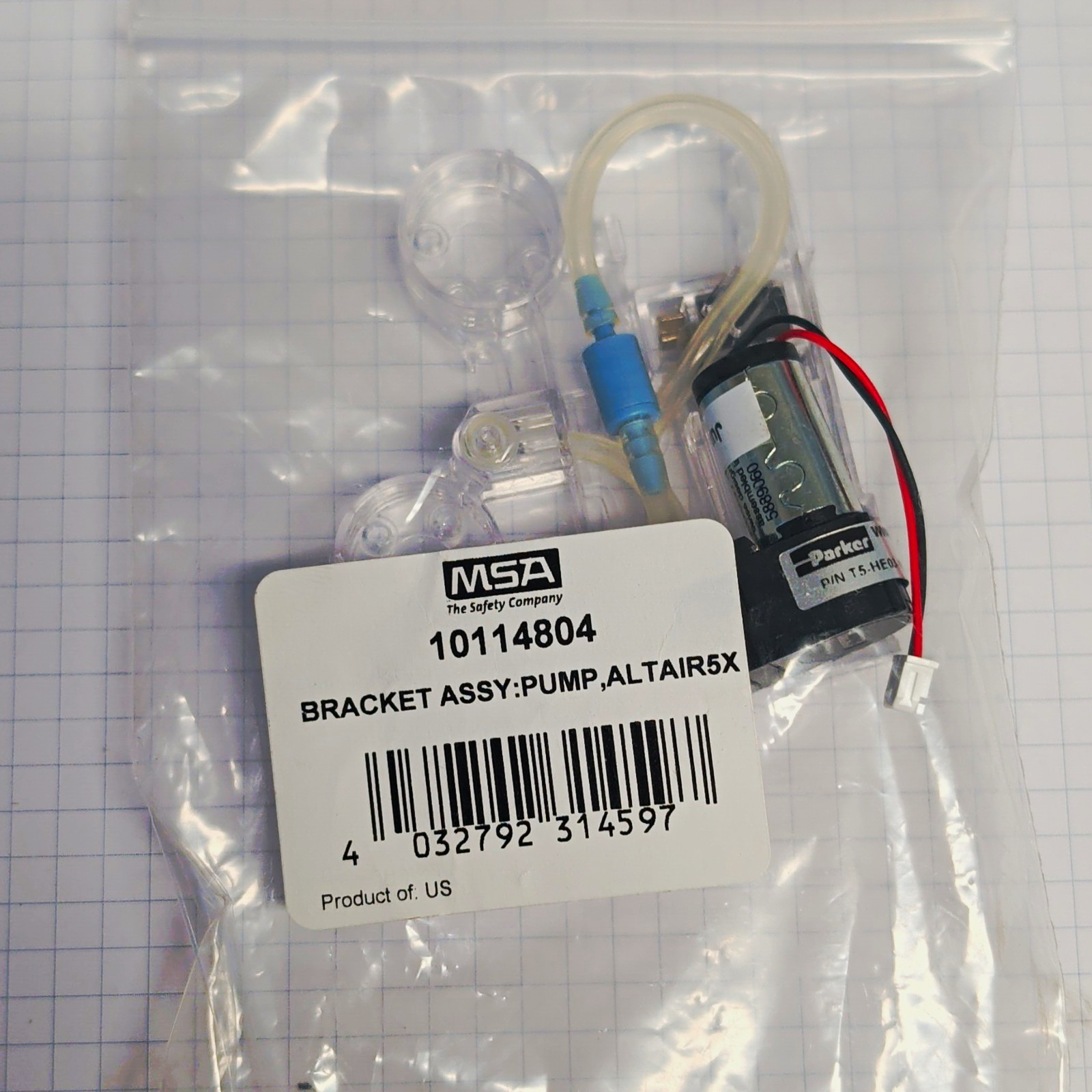 MSA ALTAIR 5X (Altair5X) Pump Bracket Assy Assembly MPN 10114804