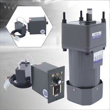 110V 200W Gear Motor With Knob Speed Controller 20:1 Ratio 68 RPM picture