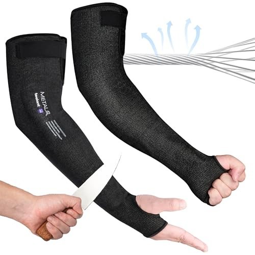 10 Pairs Cut Resistant Arm Sleeves ANSI A6 Protection for Construction 10 Pairs Cut Resistant Arm Sleeves ANSI A6 Protection for Construction