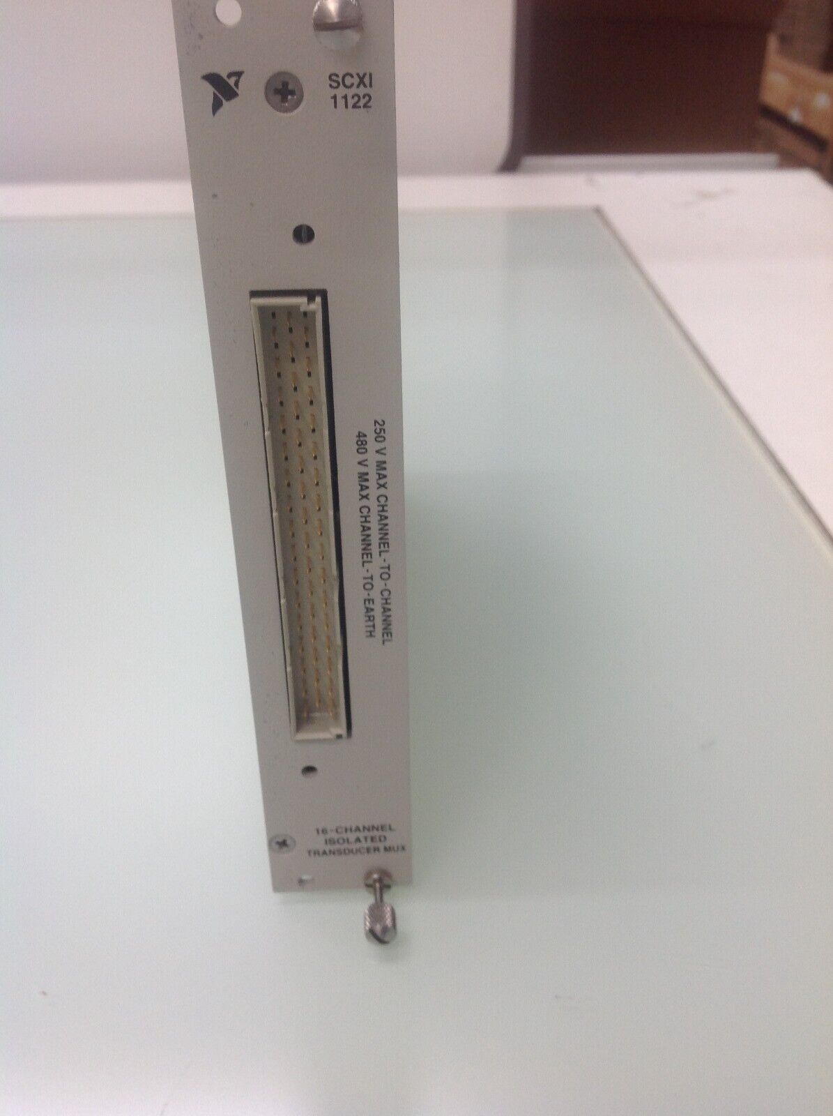 National Instruments NI SCXI-1122 16 Channel Isolated Transducer Mux. Sold as is